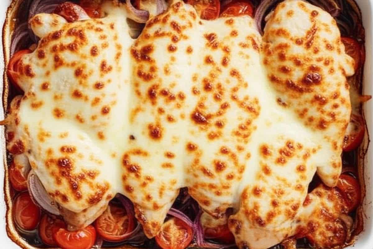 Bake the 20-25 minutes. Sprinkle the mozzarella then broil for 4-5 minutes until cheese is golden