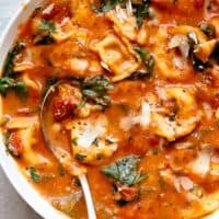 Creamy Tomato Tortellini | cafedelites.com