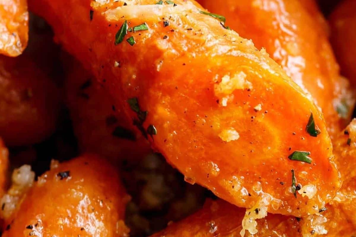 Bake for 20 to 25 minutes, tossing halfway through, until the carrots are tender and the coating is golden and crisp and finish with fresh parsley. - 4