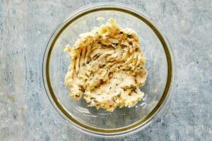 Herb garlic butter mashed until smooth for slow cooker turkey