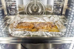 dish on the oven