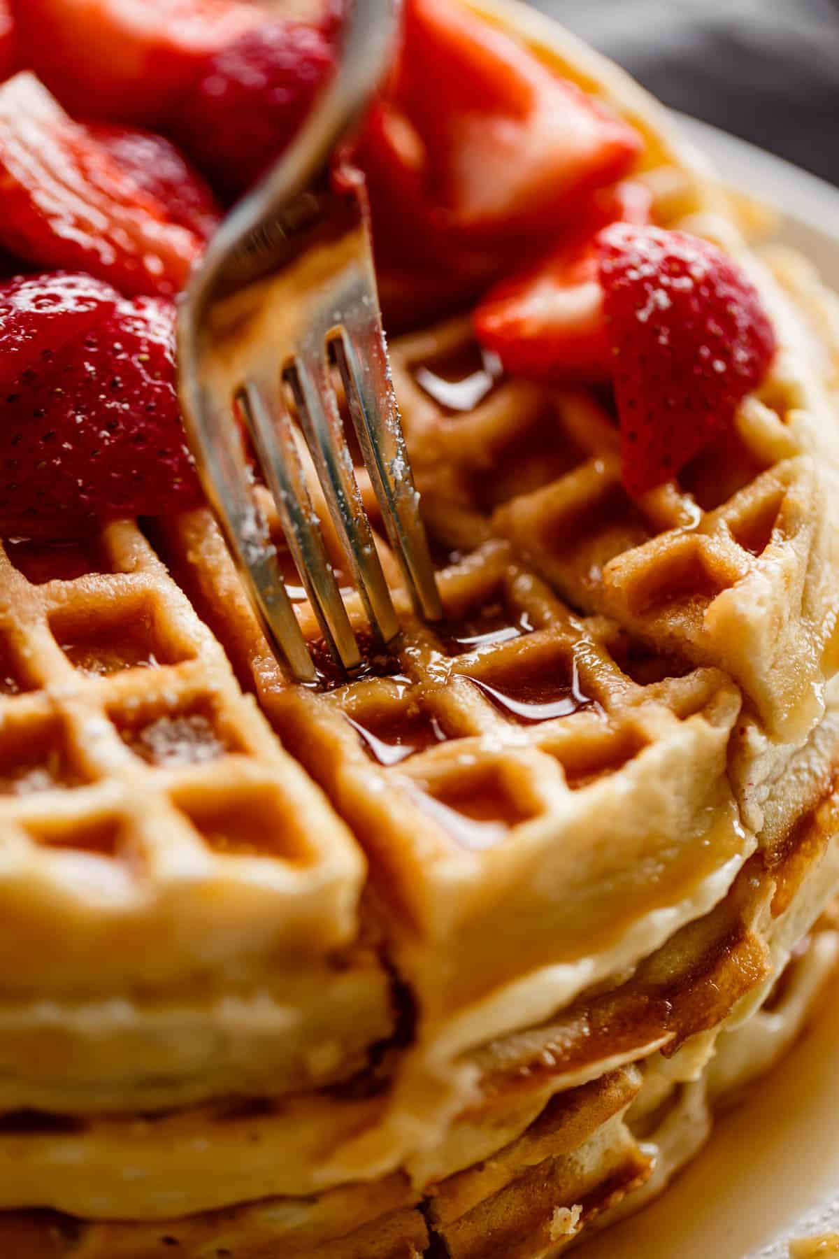 Belgian Waffles Recipe  Easy Homemade Belgian Waffles