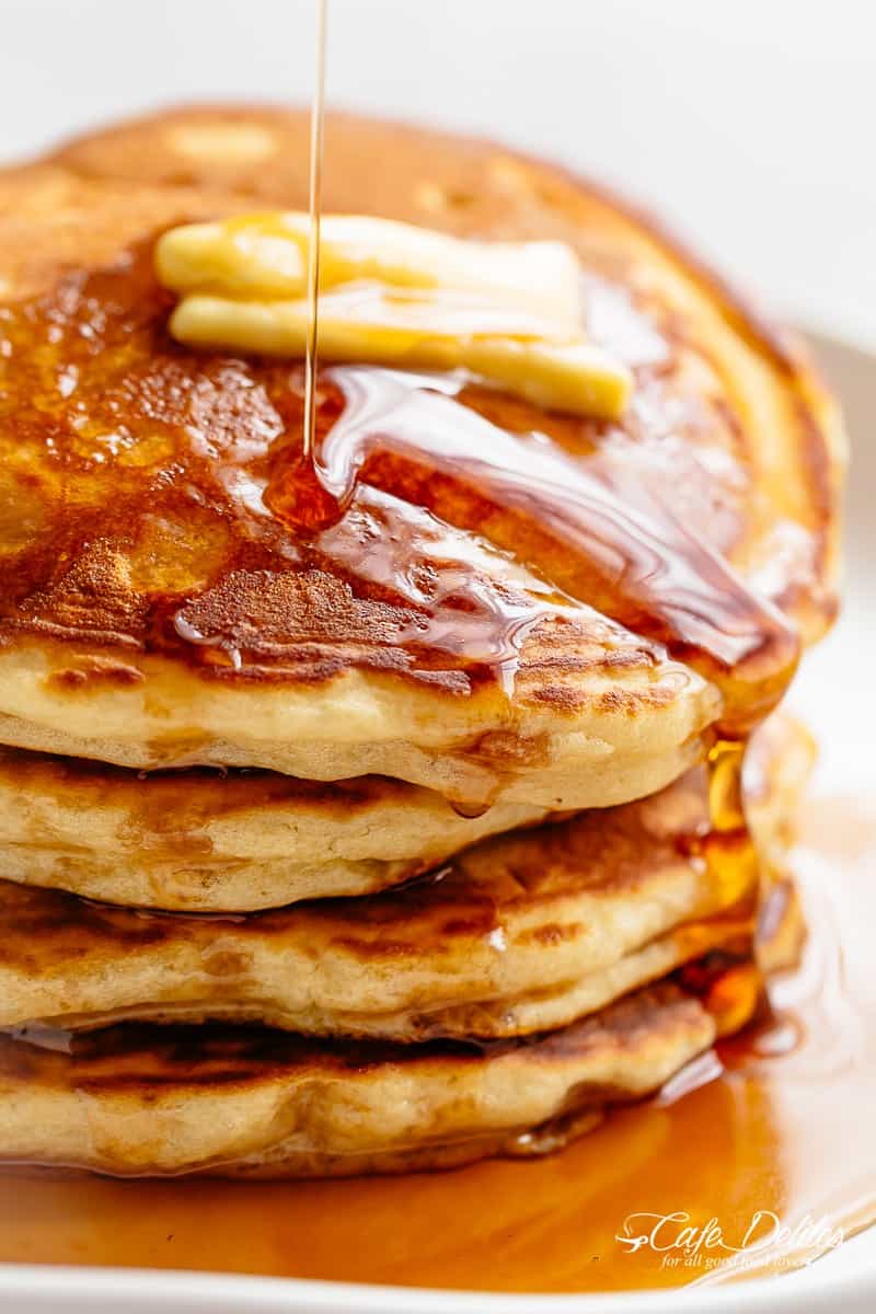 Buttermilk Pancakes | cafedelites.com