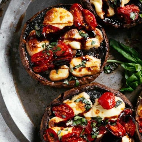 Caprese Stuffed Portobello Mushrooms Cafe Delites