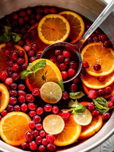 Zoom in image of Mixed Fruit Holiday Punch in a bowl