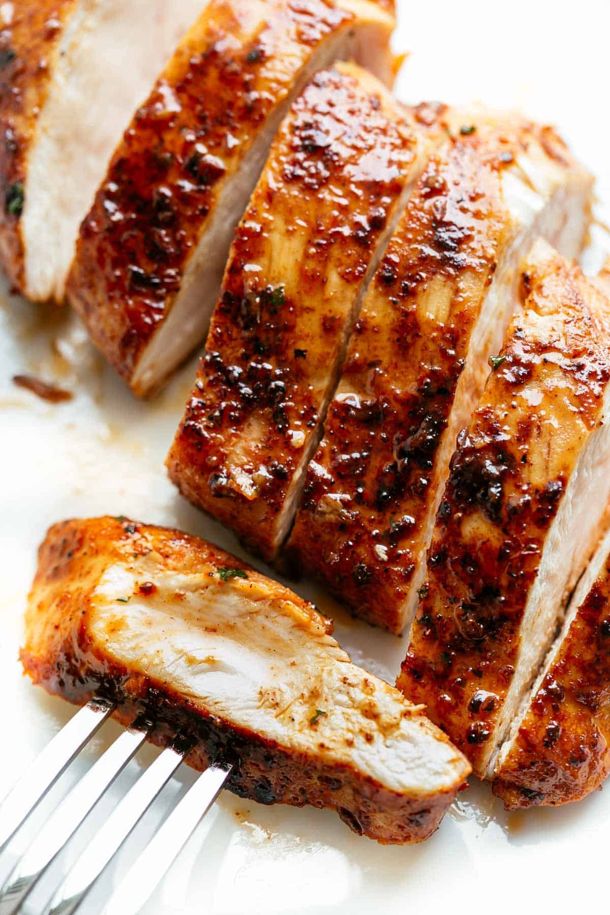Sliced oven baked chicken breast recipe #chicken