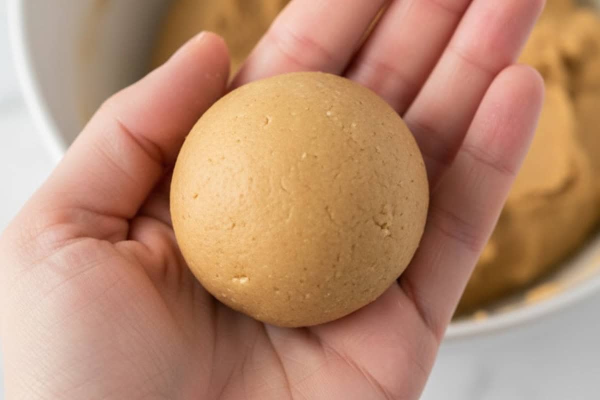 Check the dough’s texture by rolling a small piece; if too soft, chill in the refrigerator