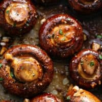 Balsamic Roasted Mushrooms | cafedelites.com