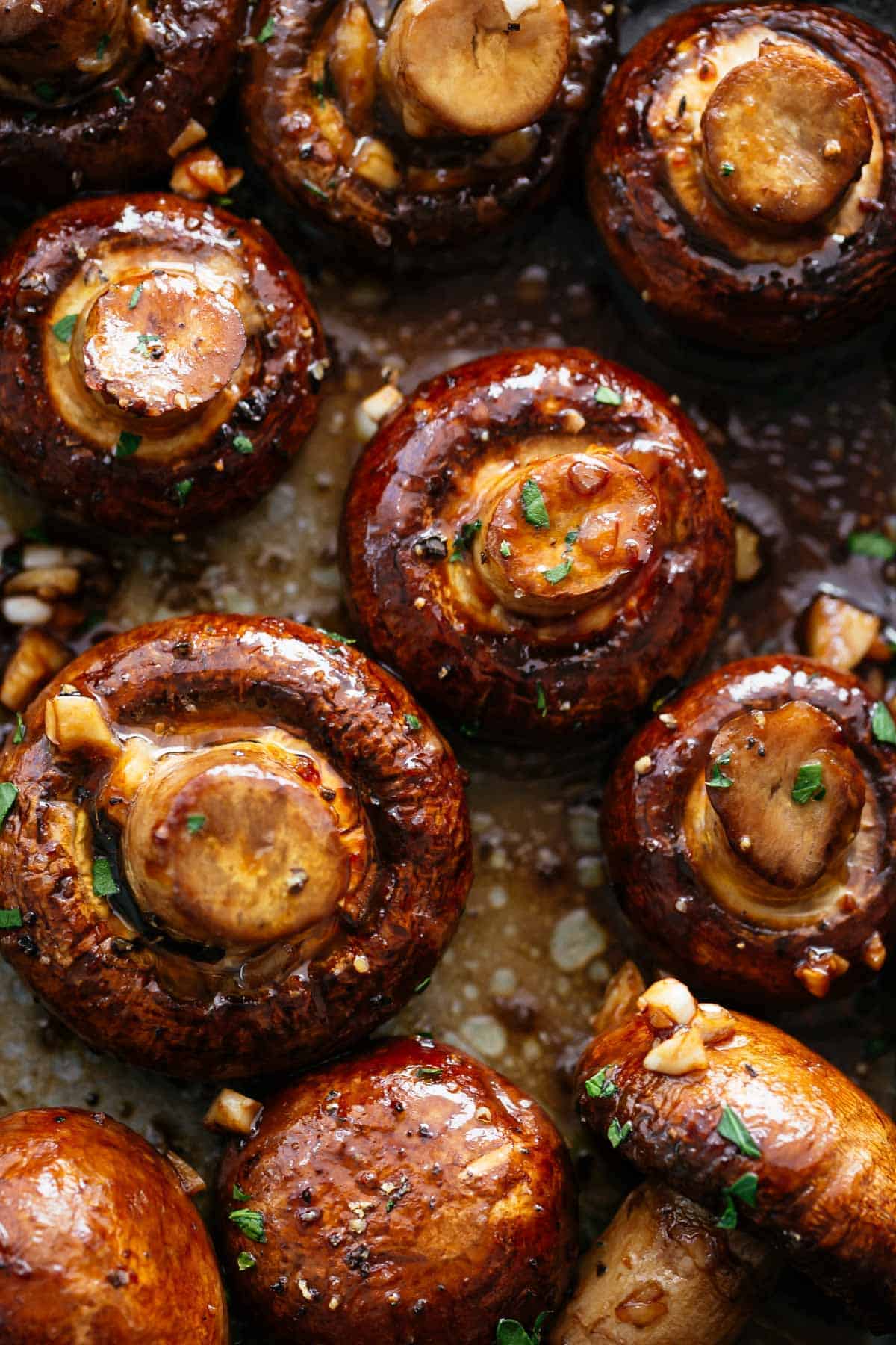 Roasted Mushrooms (Balsamic Soy) - Cafe Delites