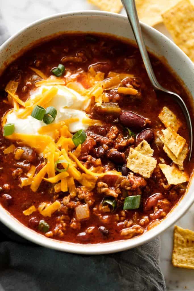 Slow Cooker Chili - Cafe Delites