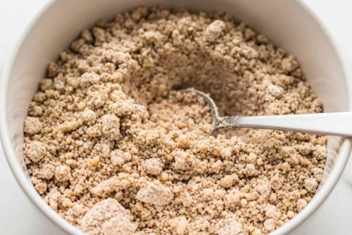 Add 1 cup of pecans to a food processor and pulse until finely and transfer to a bowl.