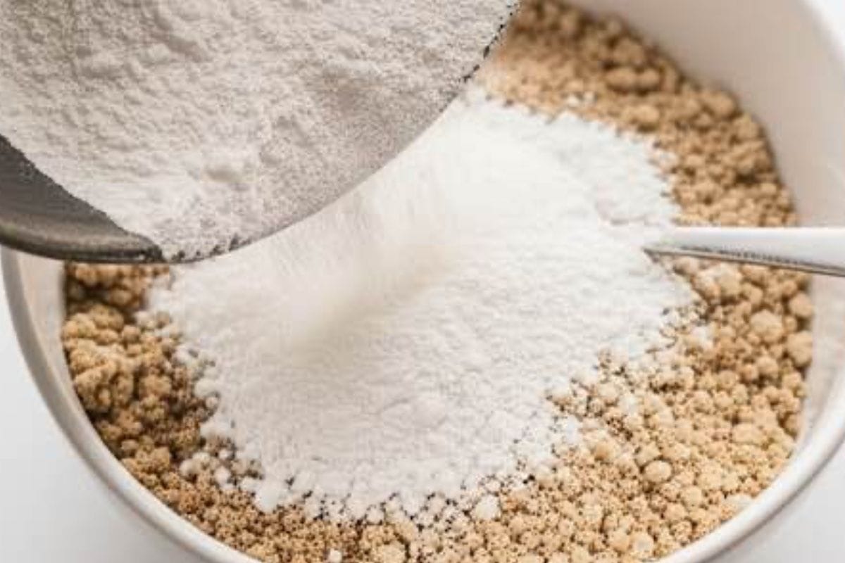 Add the flour and salt mixture into the ground pecan mixture and stir until combined.