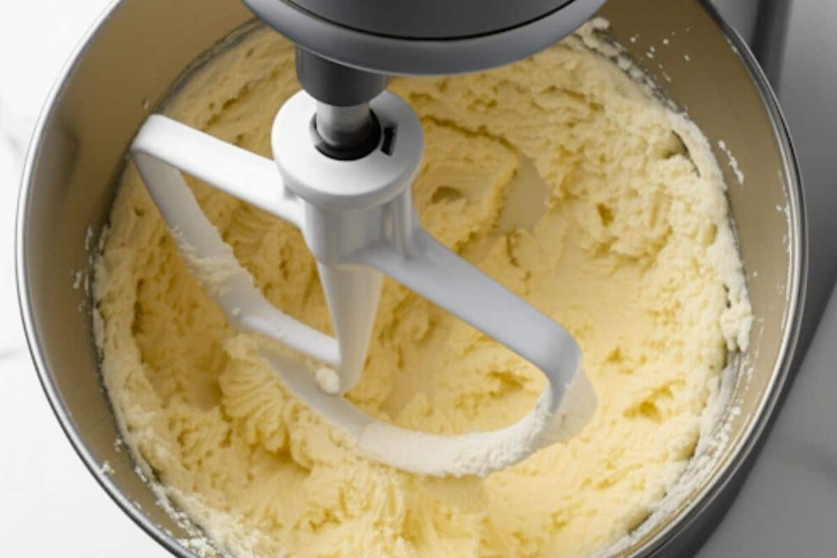 In a stand mixer beat the softened butter and granulated sugar on medium speed for 3 minutes.