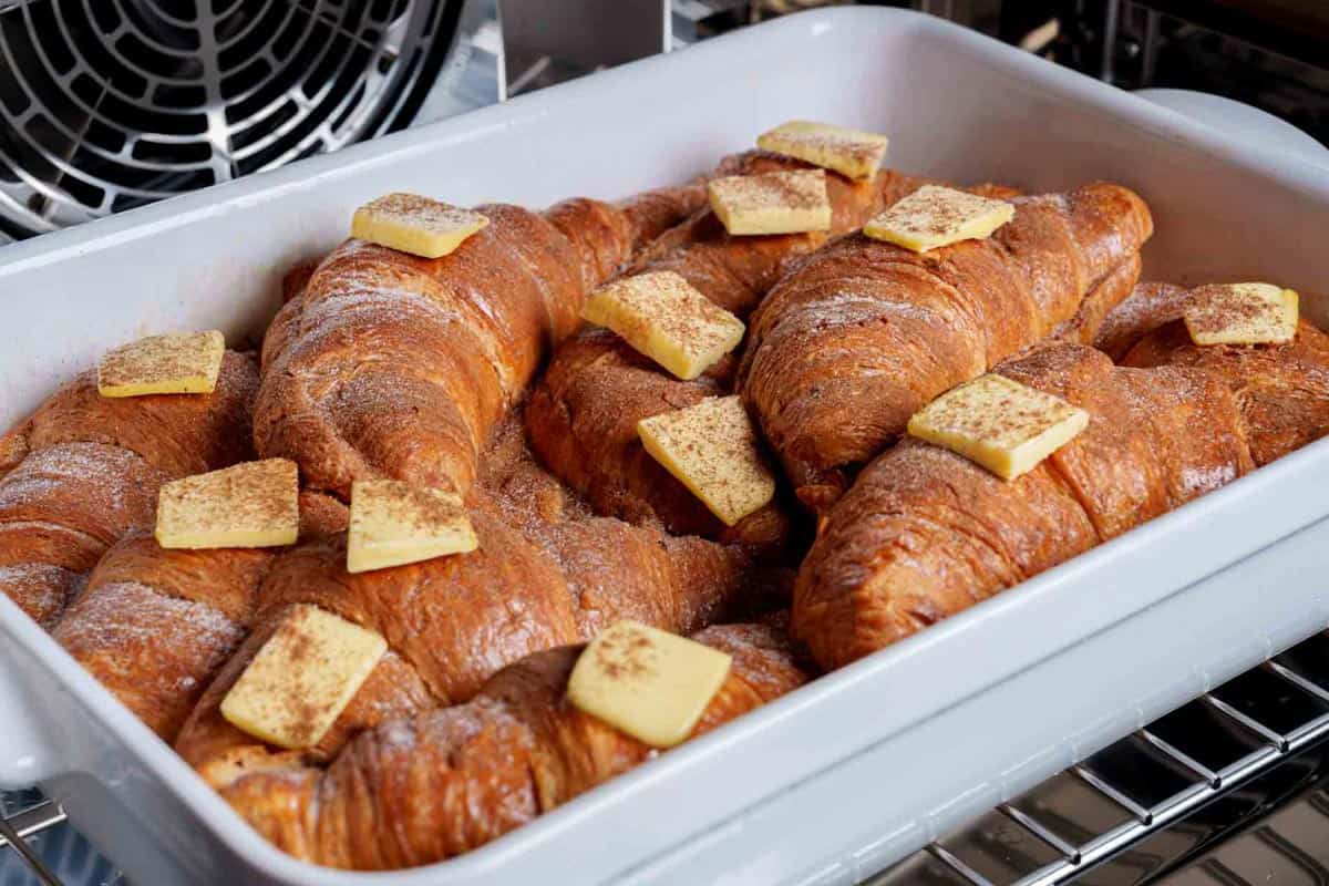 Imagine being placed in the oven to be baked with a dollop of butter on top of them.