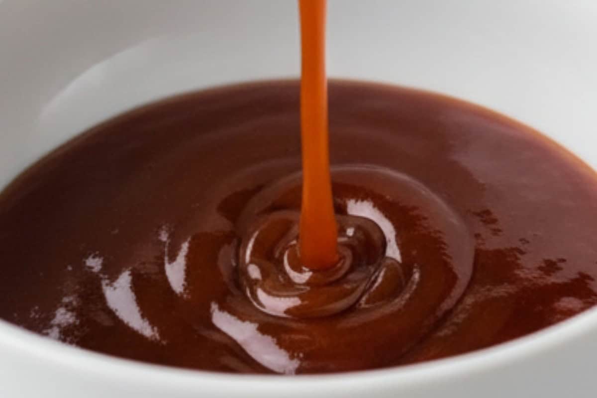 Pour half of the sauce into a small bowl.