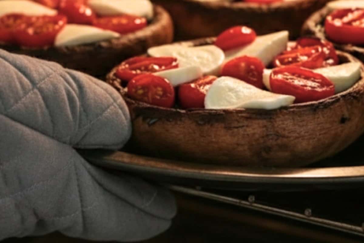 Place tray in the oven and broil until the cheese is bubbling, melted, and lightly golden.