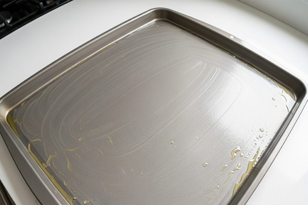 Lightly greased baking sheet.