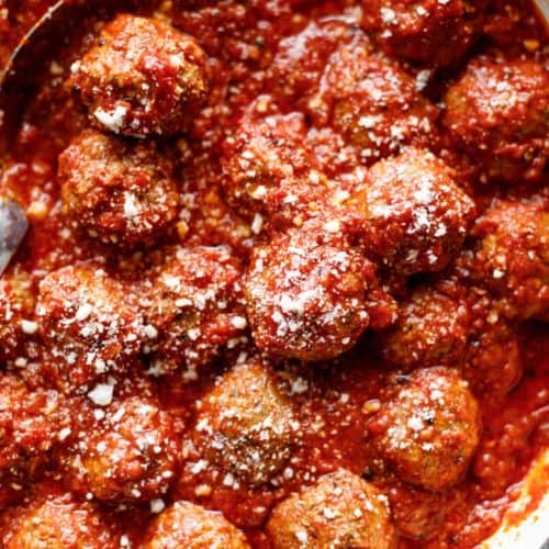 Spicy Easy Baked Meatballs