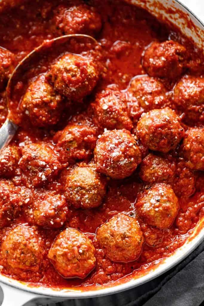 Baked Meatballs - Cafe Delites