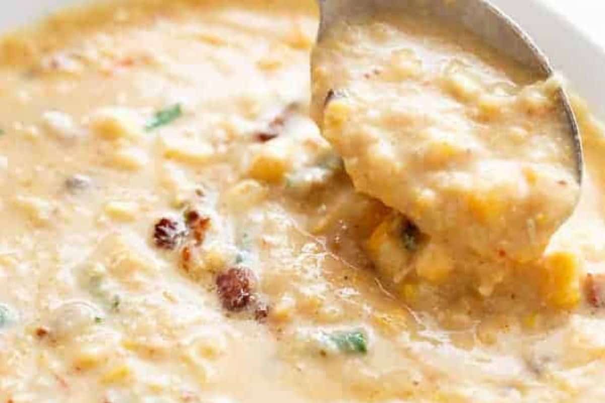 Top with crispy bacon and fresh chives or spring onions before serving.