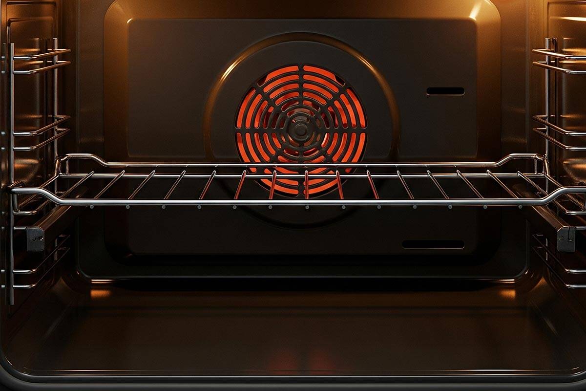 Preheating the broiler.