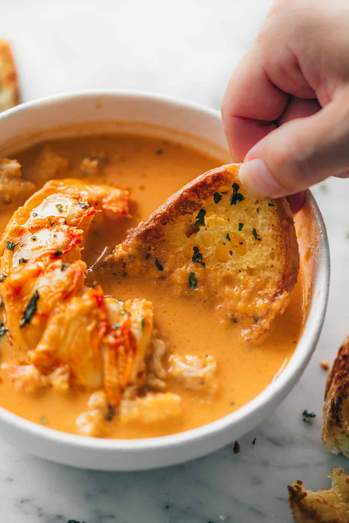 BEST Lobster Bisque (streamlined, make ahead, step by step photos)