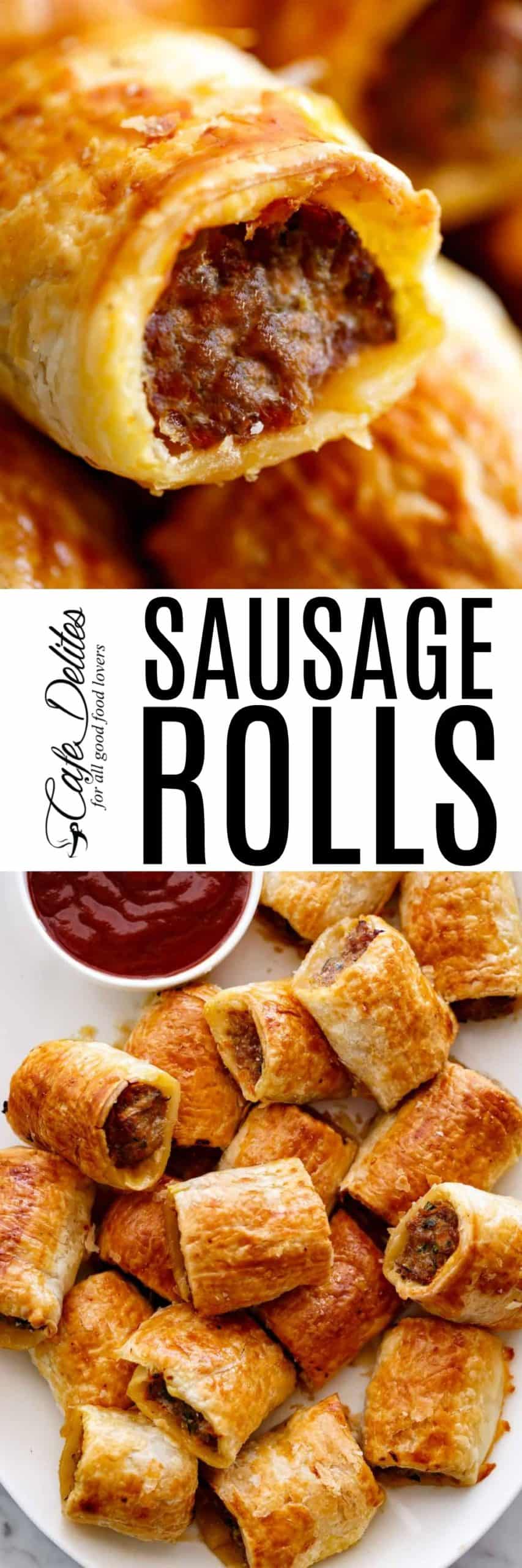 Sausage Rolls | cafedelites.com