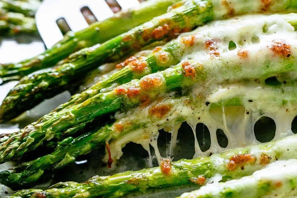 Remove the baking sheet from the oven, top with mozzarella cheese and return it back to the oven. Broil for 2-3 minutes