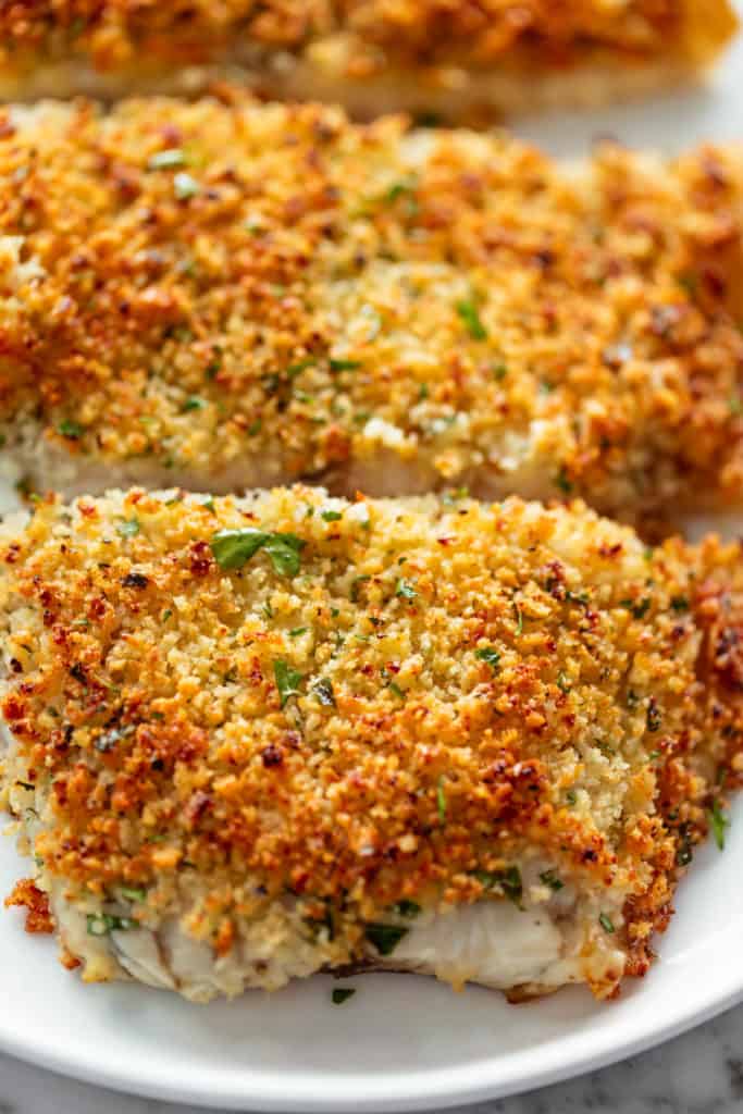 Yummy Crispy Garlic Parmesan Crumbed Fish