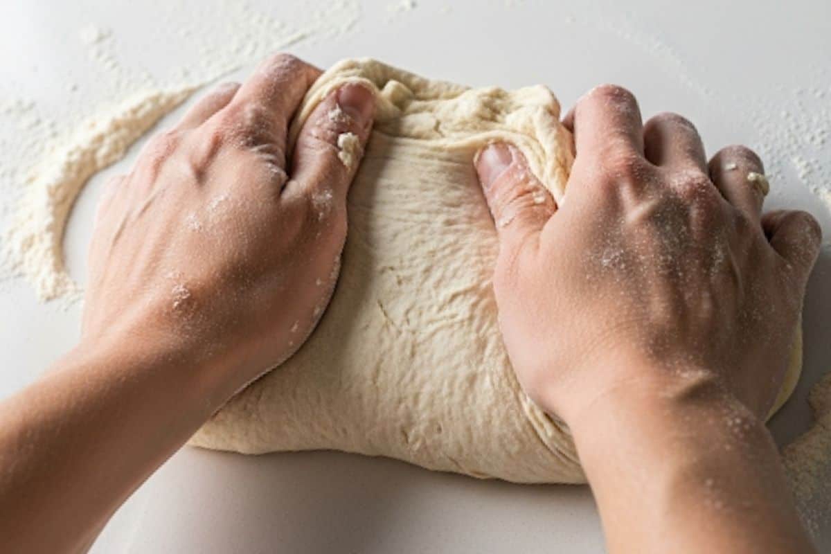 Avoid adding extra flour to the dough.