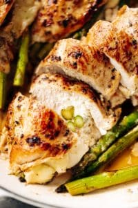 The BEST Asparagus Stuffed Chicken Breasts Breasts Recipe - Cafe Delites