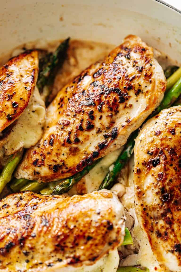 The BEST Asparagus Stuffed Chicken Breasts Breasts Recipe - Cafe Delites