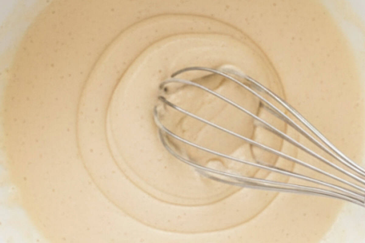 Whisk the wet ingredients together first, then slowly fold them into the dry mix.