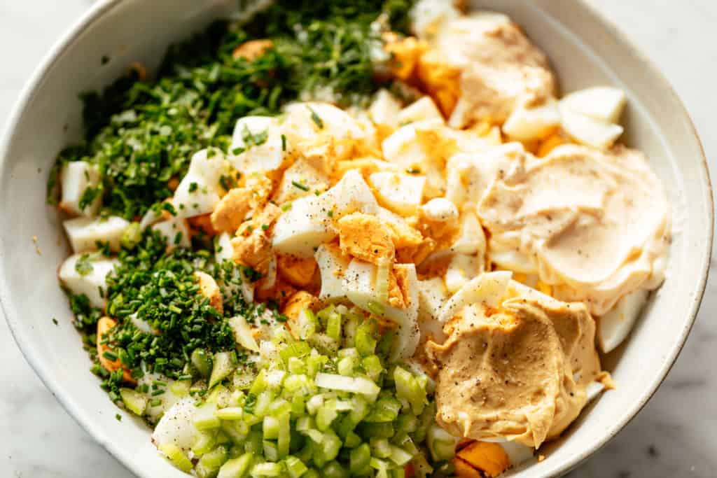 The Best Egg Salad with a creamy herb dressing Cafe Delites
