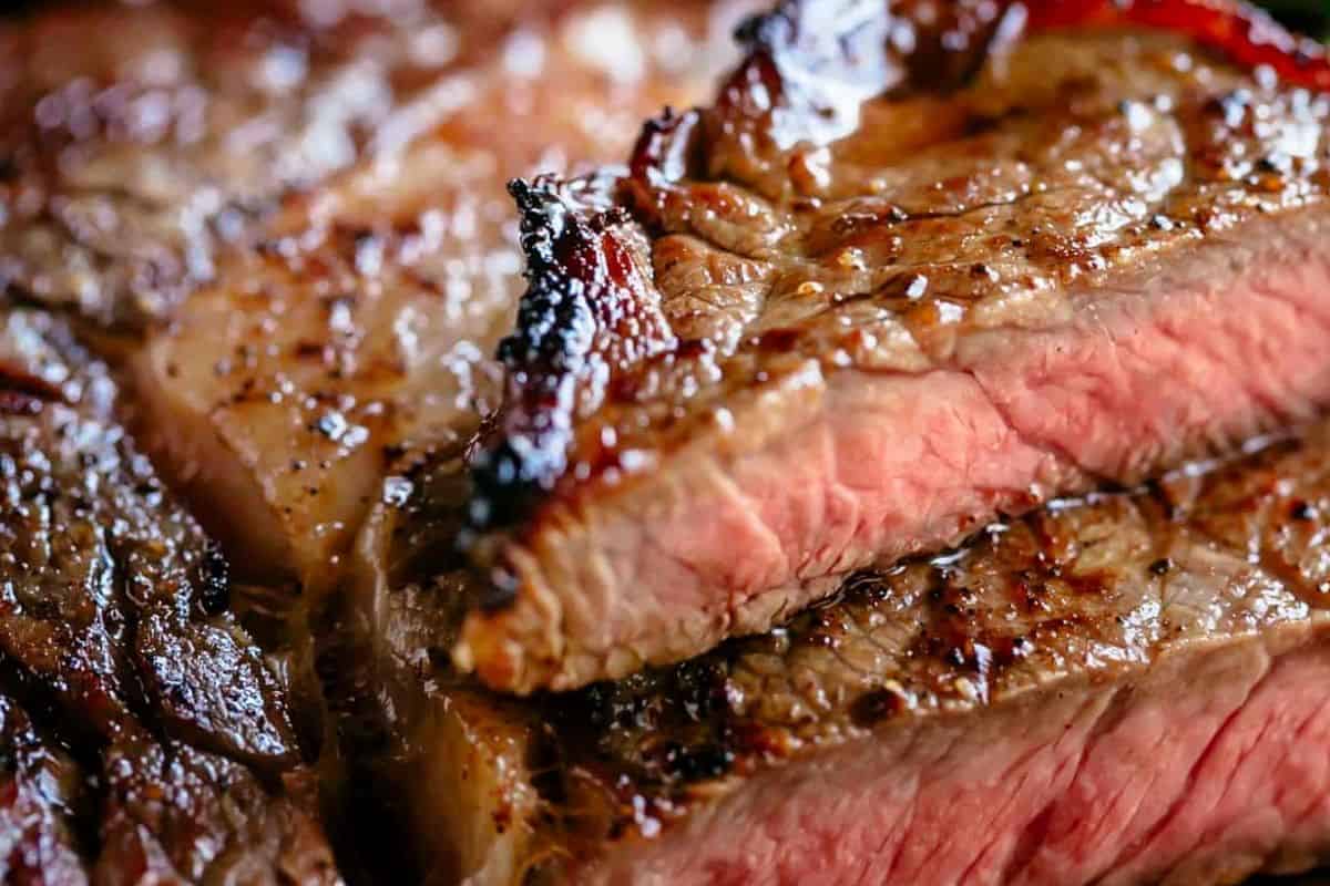 Transfer steaks to a warm plate and rest for 5 minutes before serving. - 10