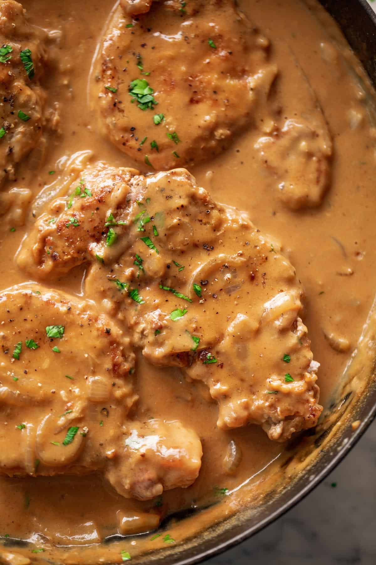 Easy Turkey Chops Smothered in Gravy Southern Style