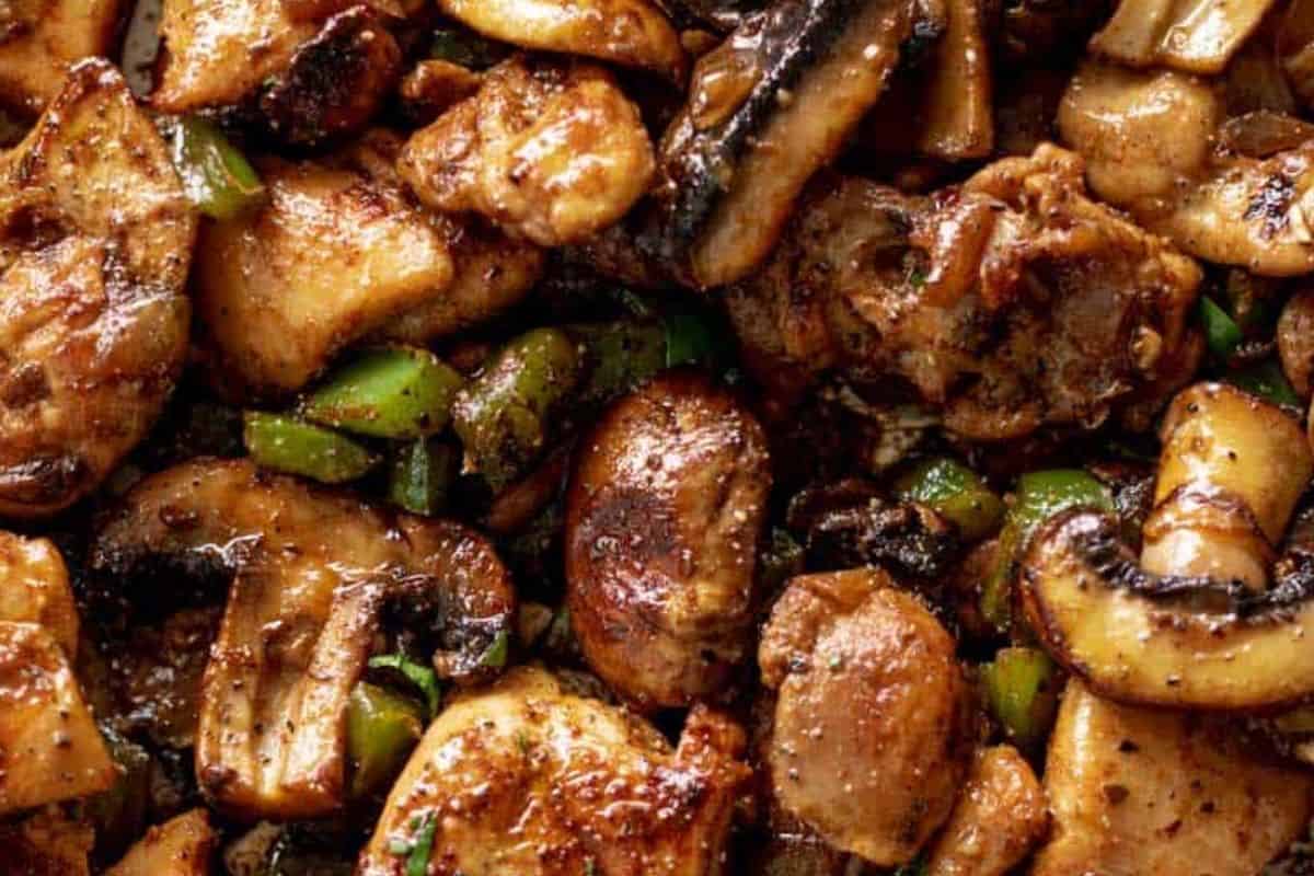 Place the chicken back into the pan with juices, mix well to coat, and cook for 1–2 minutes.