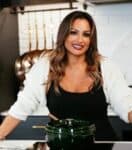Karina Carrel in Cafe Delites kitchen