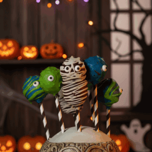close up of cake pops
