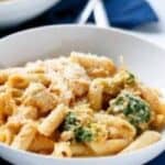 close up pumpkin chicken alfredo - 11