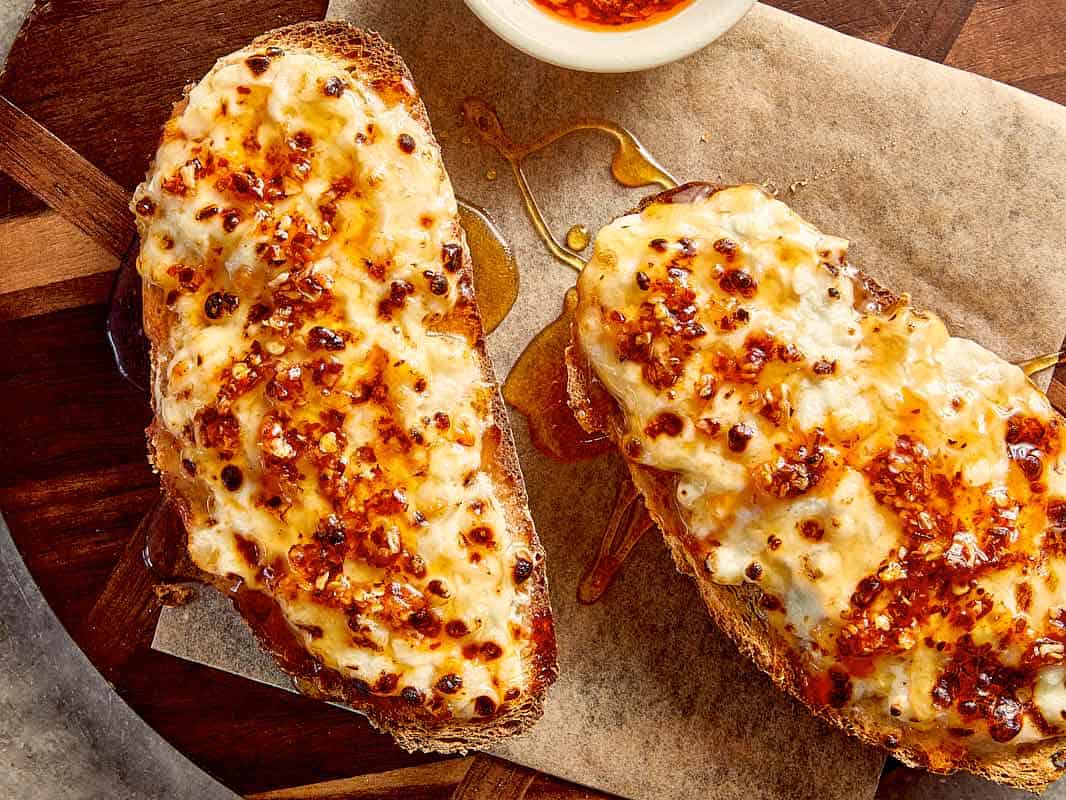 Cottage Cheese Toast (Air Fryer) - Cafe Delites