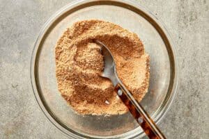 garlic parmesan wings seasoning mix with spices and baking powder in bowl