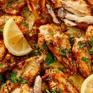 Close view of Lemon Pepper Wings
