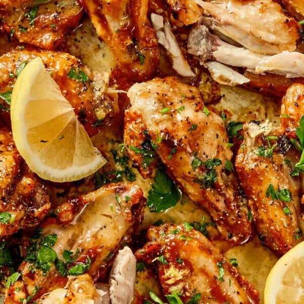 Close view of Lemon Pepper Wings