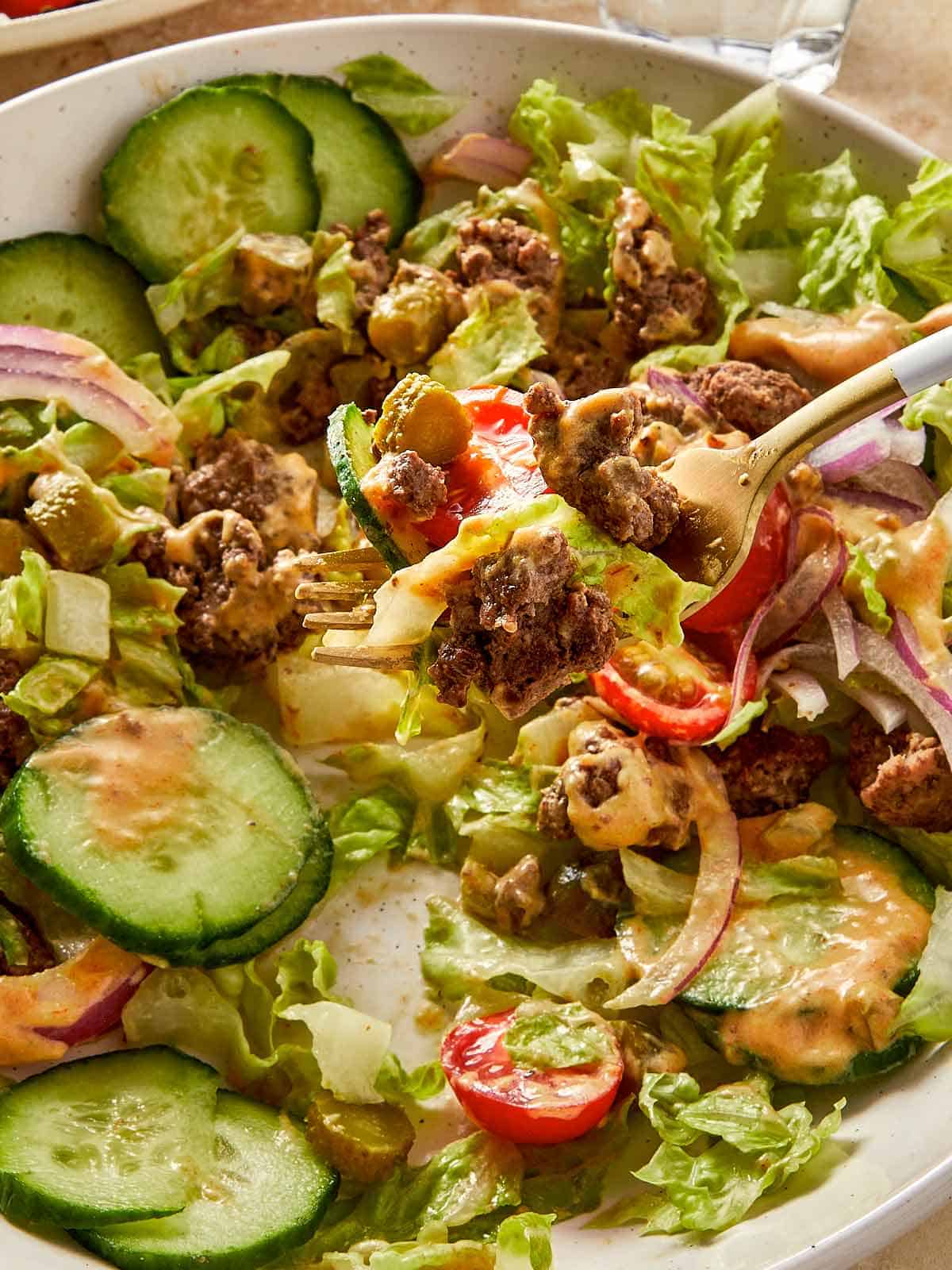 Healthy Burger Bowl with Secret Sauce Recipe
