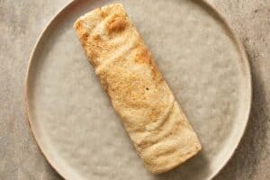 Tortilla folded with the filling