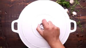 covering the pot