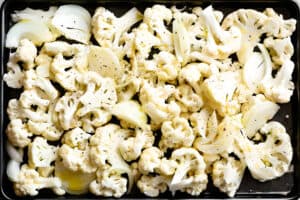 Cauliflower in a tray