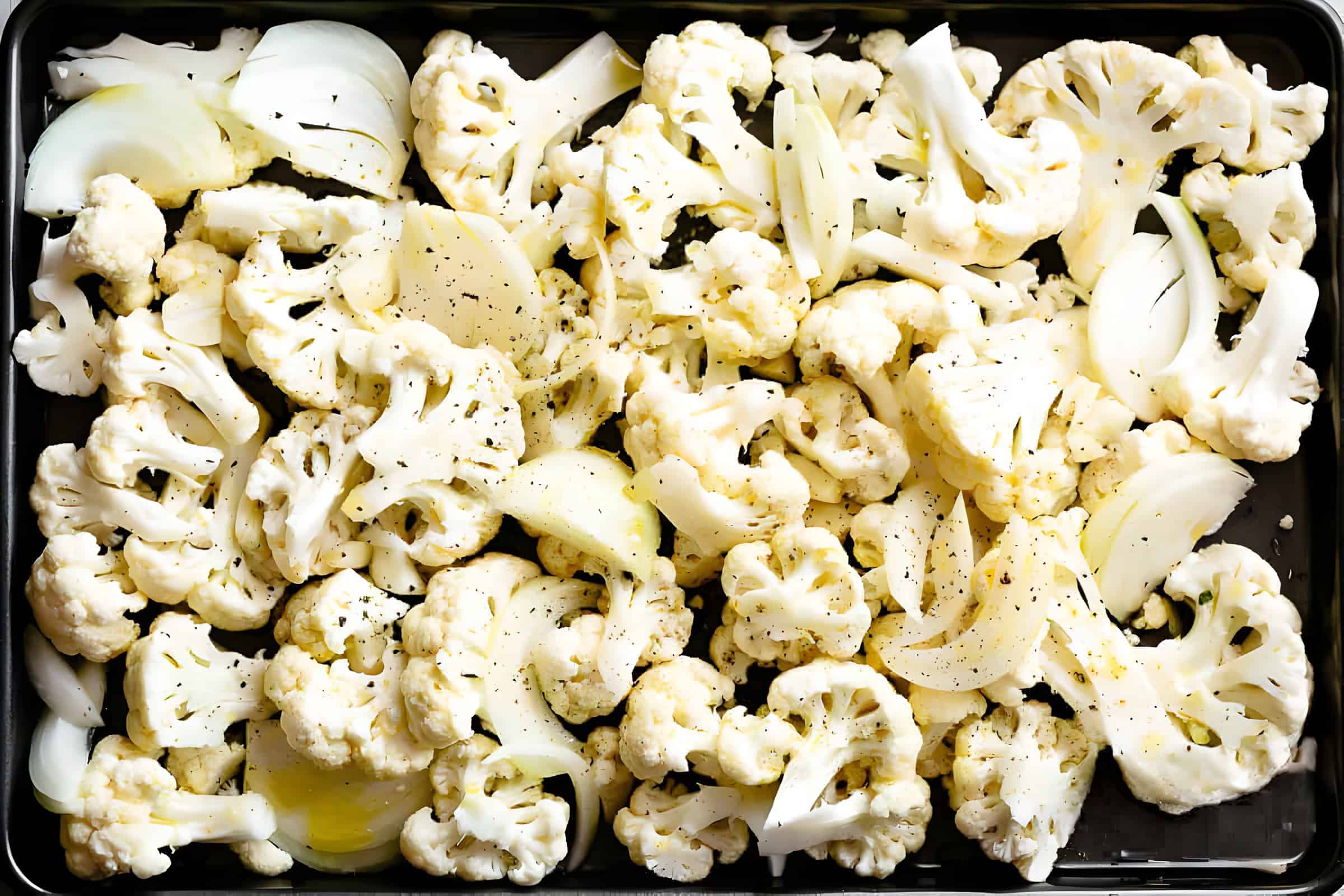 Cauliflower in a tray